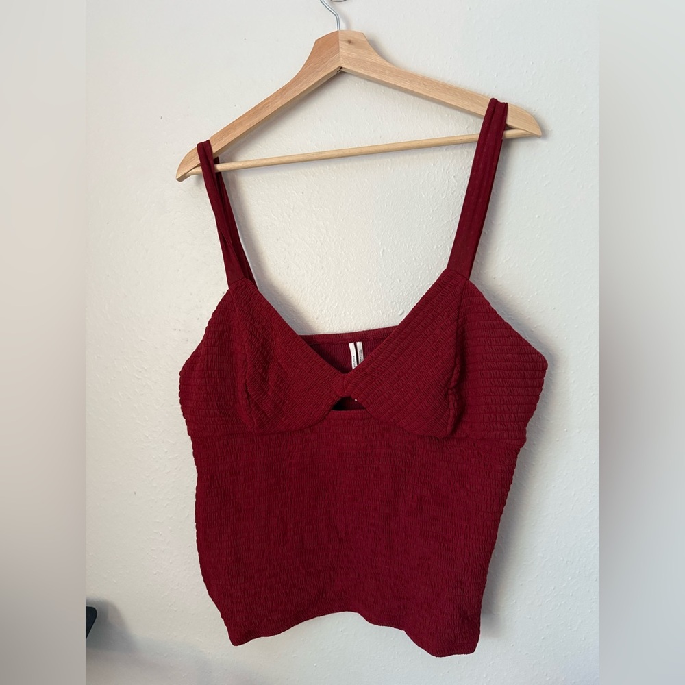 Anthropologie Plum Textured XL Top